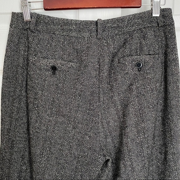 ANNE KLEIN TWEED WIDE LEG CUFFED PANT - Picture 8 of 11